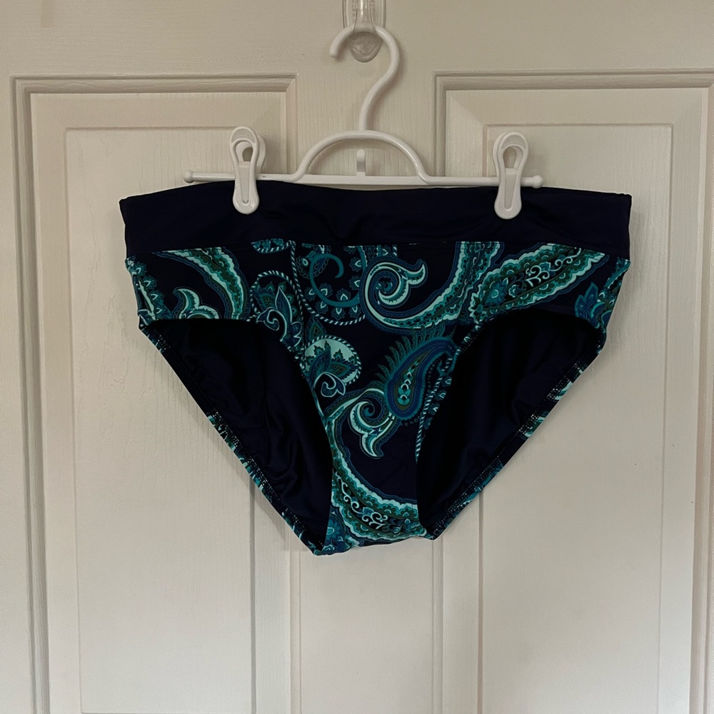 Lands End High Waisted Swim Bottoms-NWT